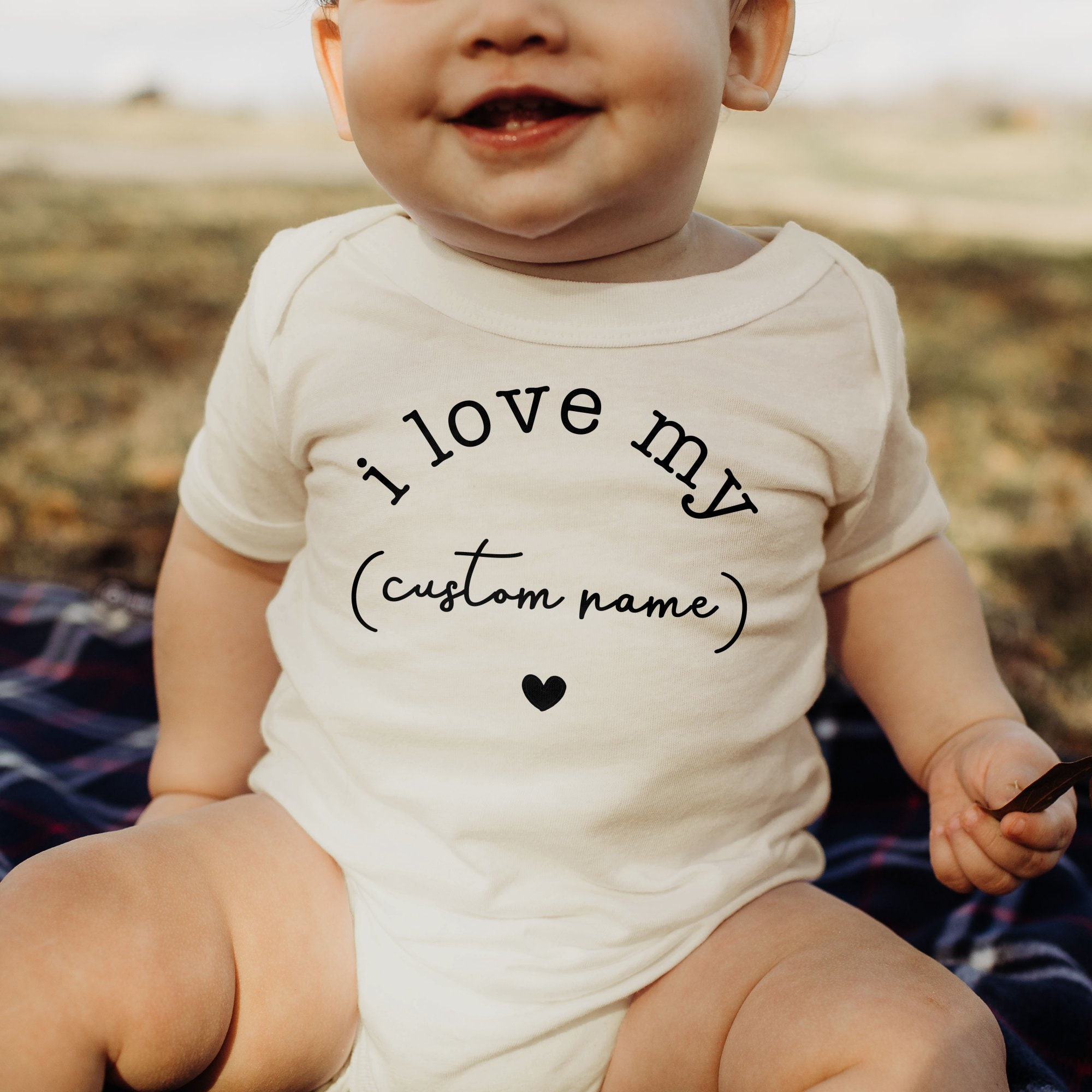 Personalized I Love My Custom Name Baby Cozy Onesie| BBcloth2213