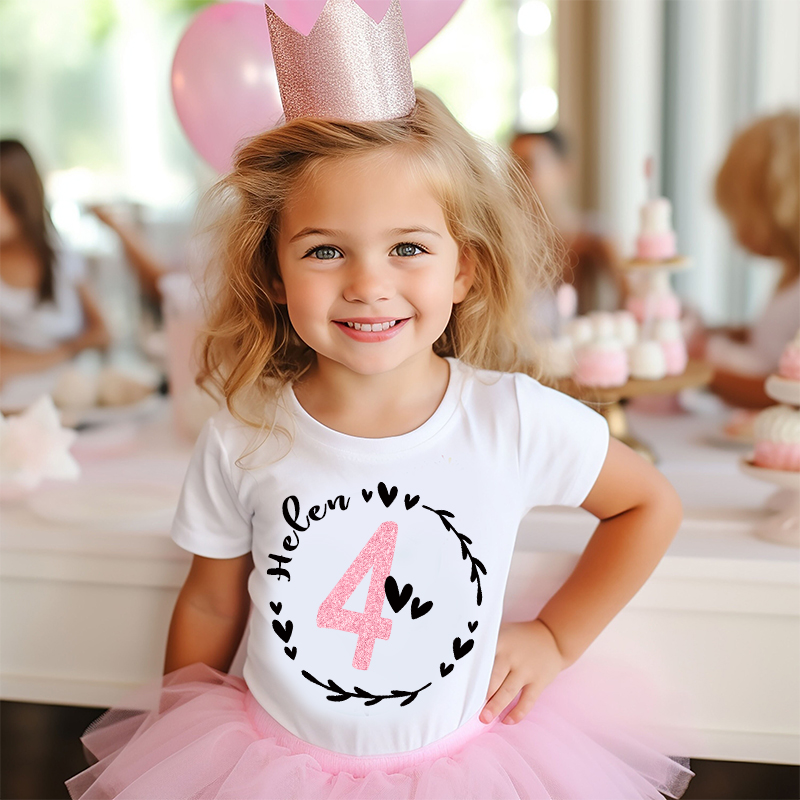 Personalized Girl Birthday Party T-Shirt| Cloth1449