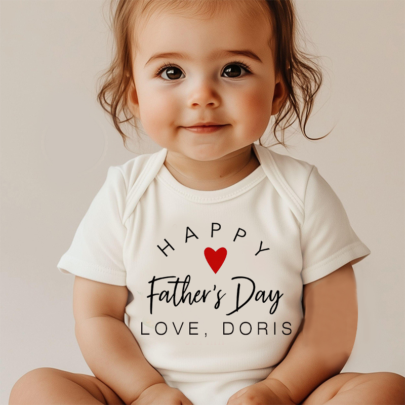 Personalized Happy First Father's Day Cozy Onesie| BBcloth2224