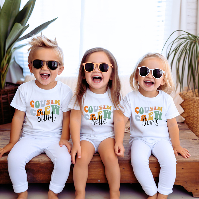 Personalized Kids Cousin Crew T-Shirt| Cloth1407
