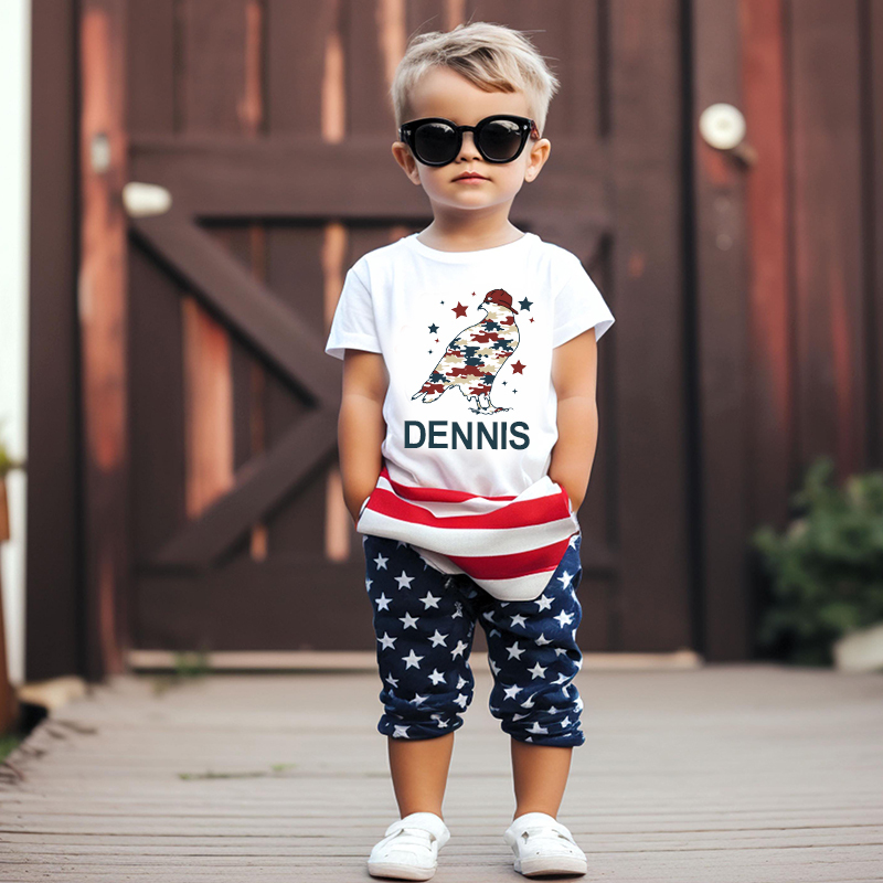 Personalized Kid 4th Of July Independence T-Shirt| Cloth1456