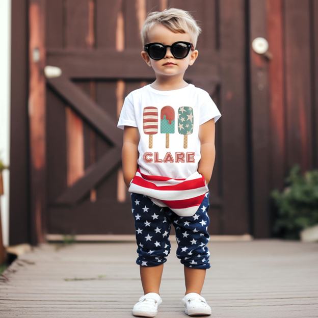 Personalized Kid 4th Of July Independence T-Shirt| Cloth1459