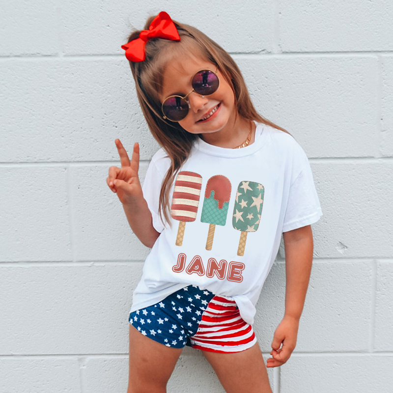 Personalized Kid 4th Of July Independence T-Shirt| Cloth1459