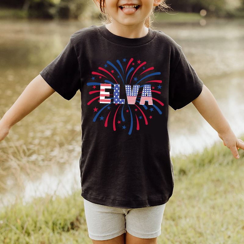 Personalized Kid 4th Of July Independence T-Shirt| Cloth1460
