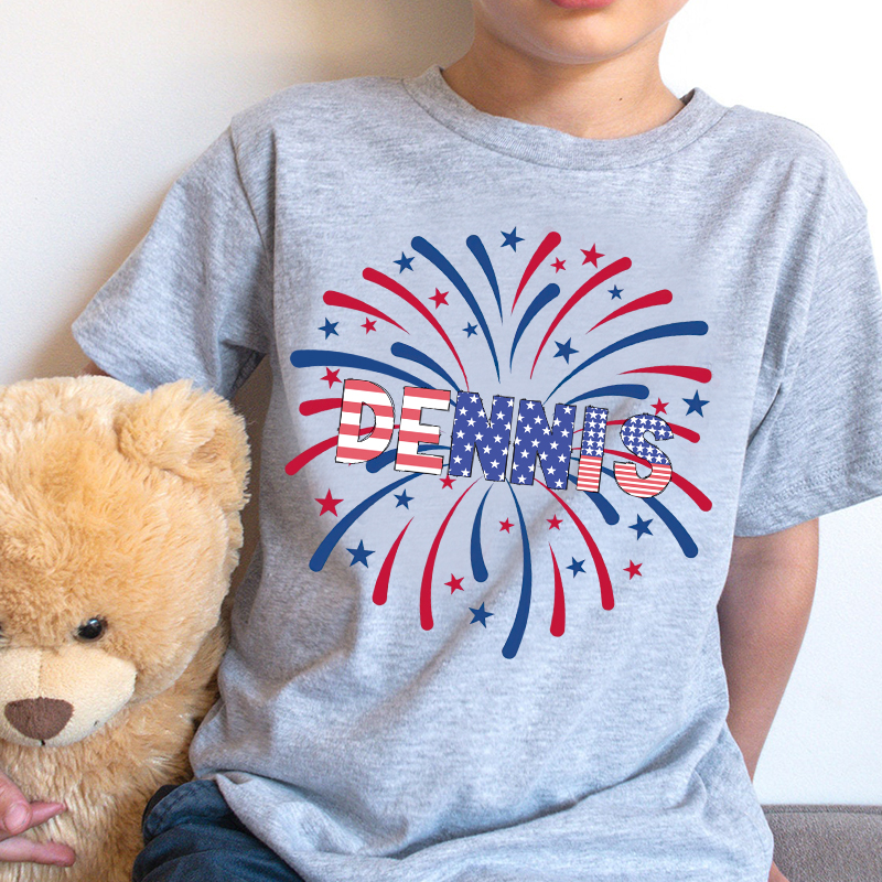 Personalized Kid 4th Of July Independence T-Shirt| Cloth1460