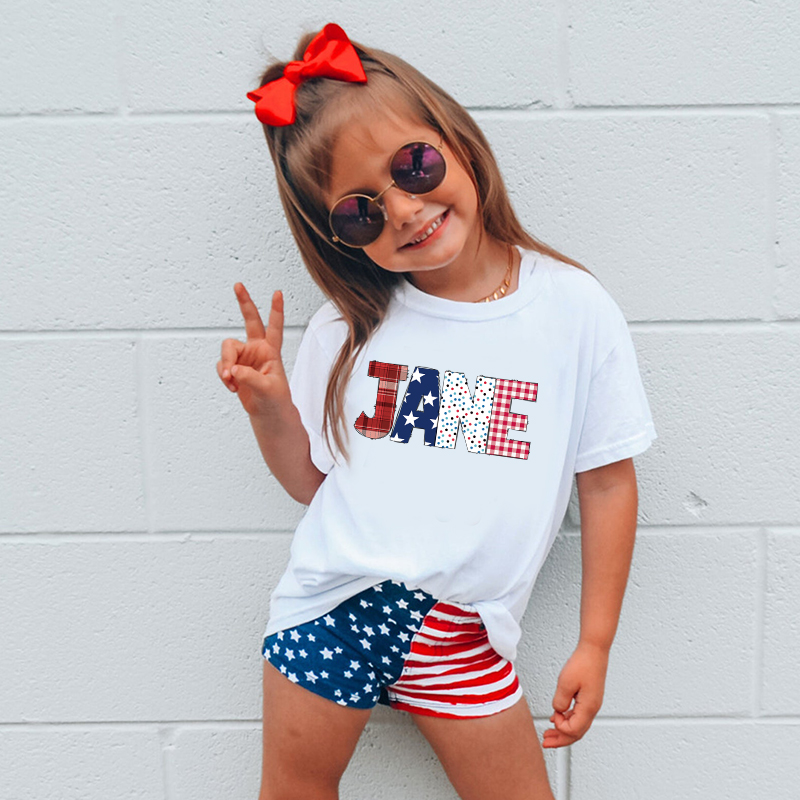 Personalized Kid 4th Of July Independence T-Shirt| Cloth1463