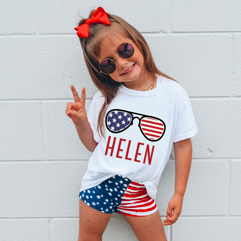 Personalized Kid 4th Of July Independence T-Shirt| Cloth1454