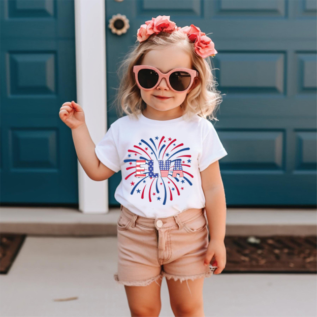 Personalized Kid 4th Of July Independence T-Shirt| Cloth1460
