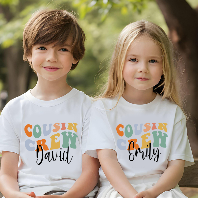 Personalized Kids Cousin Crew T-Shirt| Cloth1407