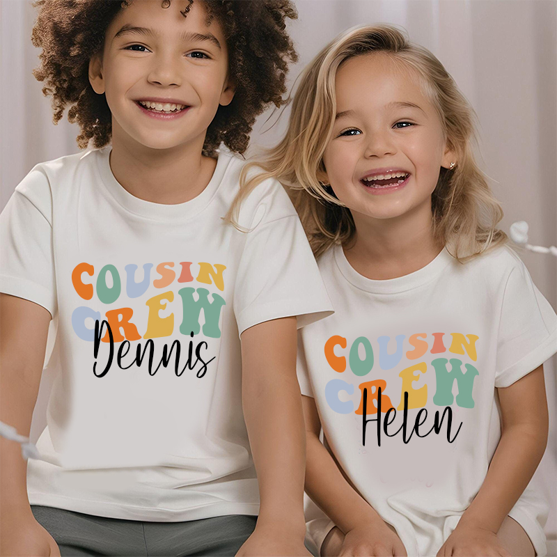 Personalized Kids Cousin Crew T-Shirt| Cloth1407