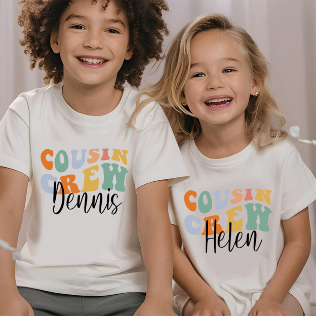 Personalized Kids Cousin Crew T-Shirt| Cloth1407