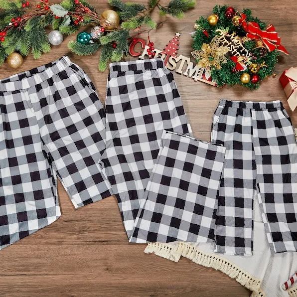 Christmas Plaid Pajama Pants| Match05