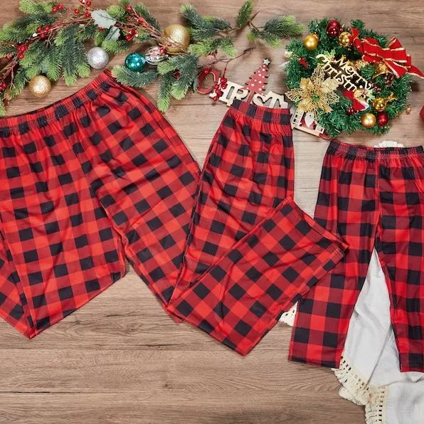 Christmas Plaid Pajama Pants| Match05