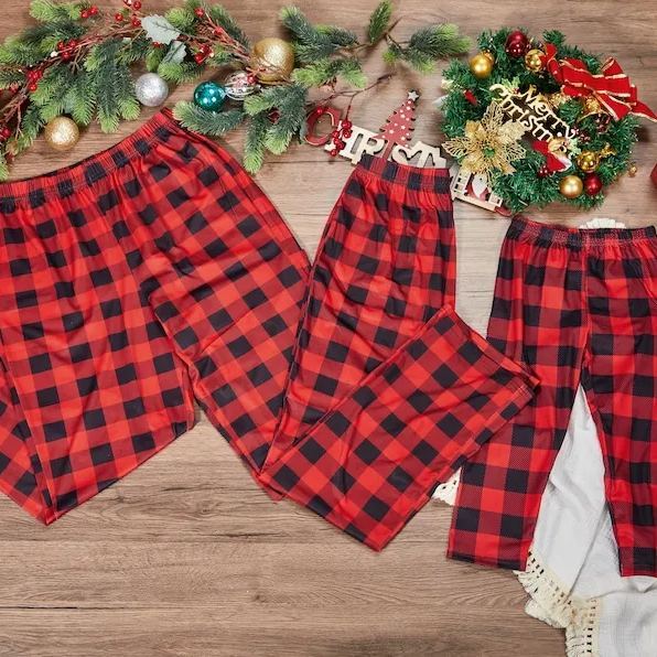 Christmas Plaid Pajama Pants| Match05