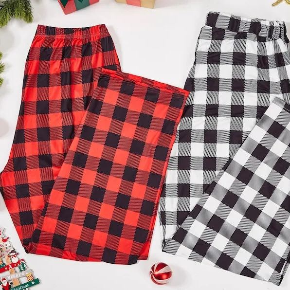 Christmas Plaid Pajama Pants| Match05