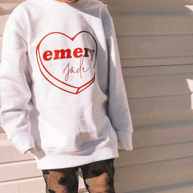 Personalized Girl Valentine's Day Sweatshirt| Cloth214