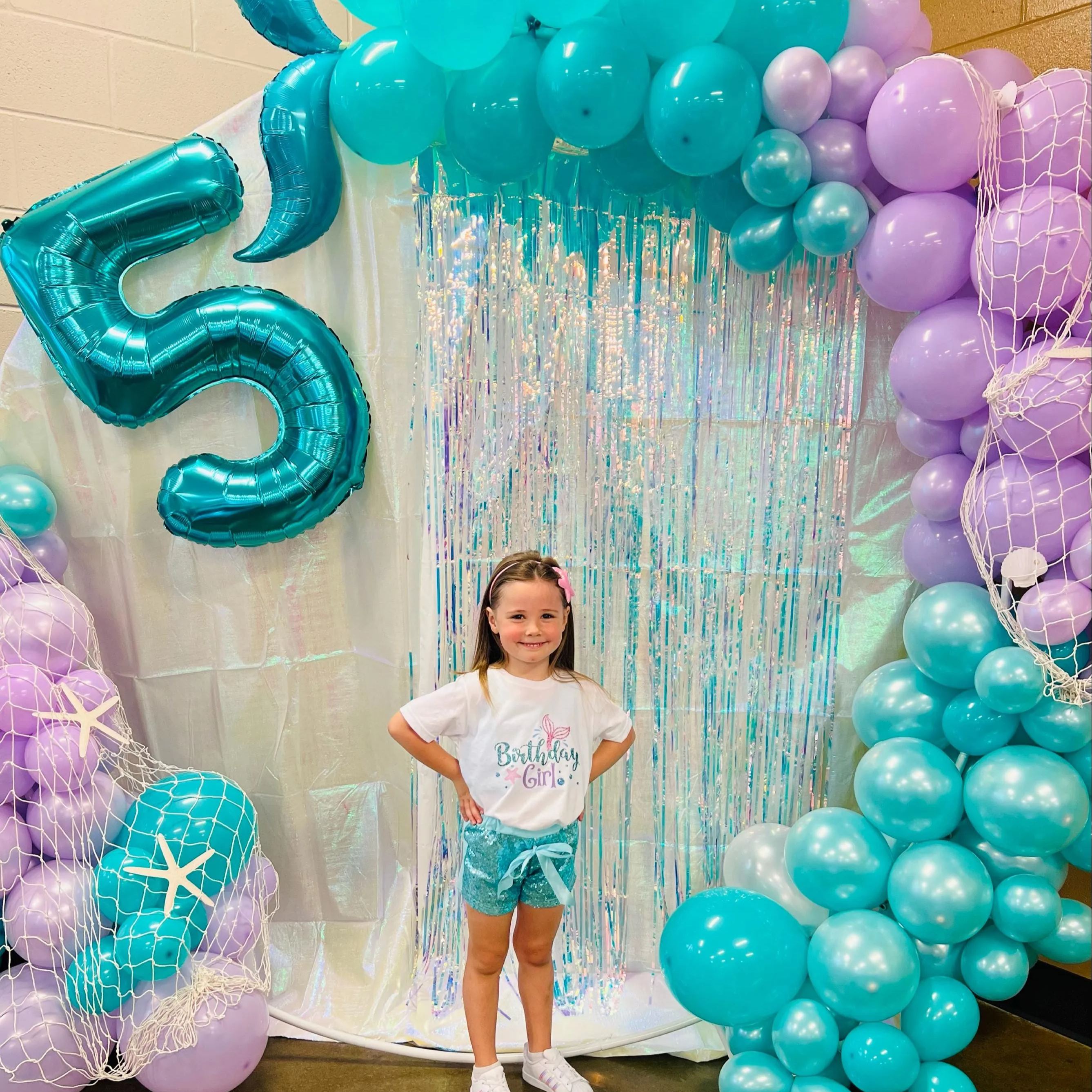 Personalized Girl Mermaid Birthday T-Shirt| Cloth1470