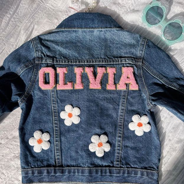 Personalized Kids Hand Patch Denim Jacket| Cloth234