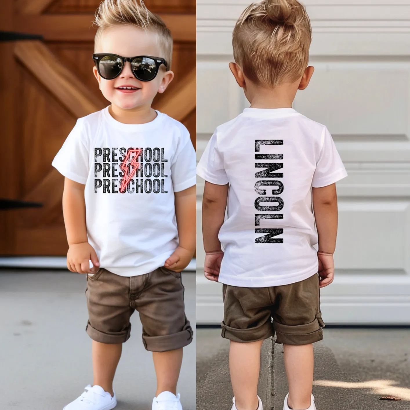 Personalized Kids Back To School Name T-Shirt| Cloth1480