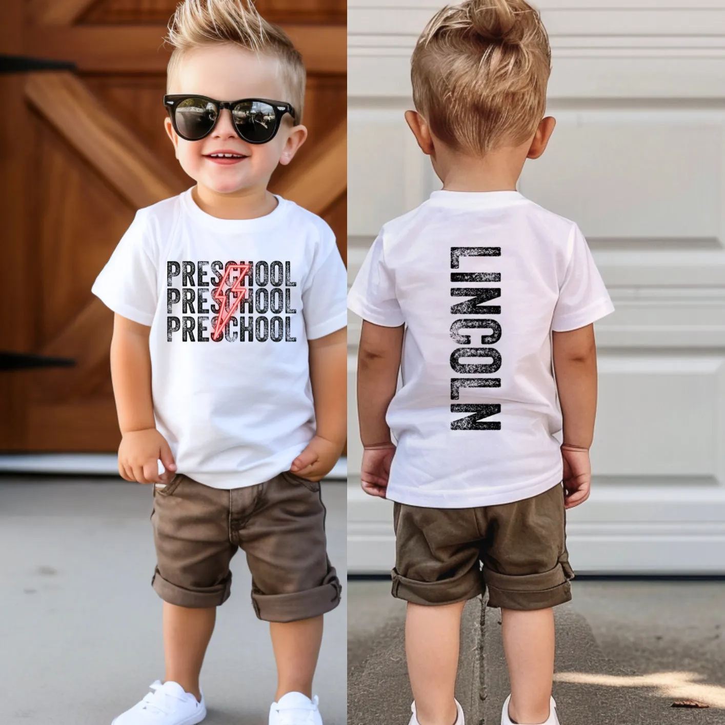 Personalized Kids Back To School Name T-Shirt| Cloth1480