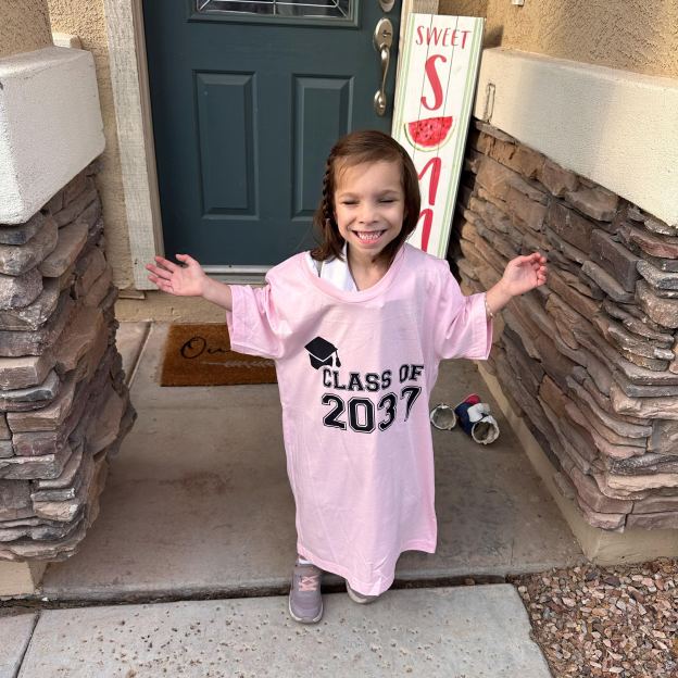 Personalized Kids Class Of 2038 Handprint Graduation Shirt| Cloth181