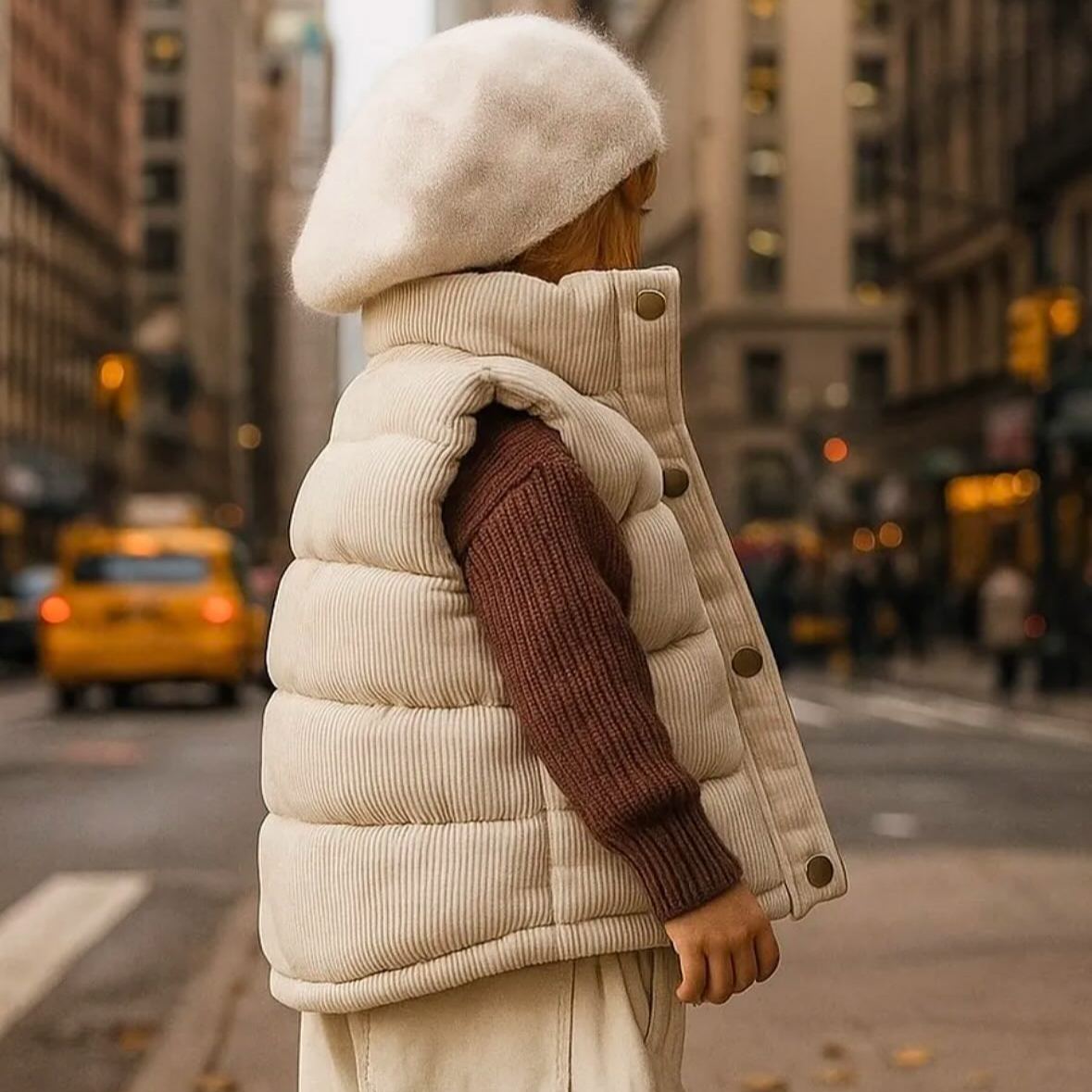 Personalized Kid Embroidered Corduroy Vest| Cloth252