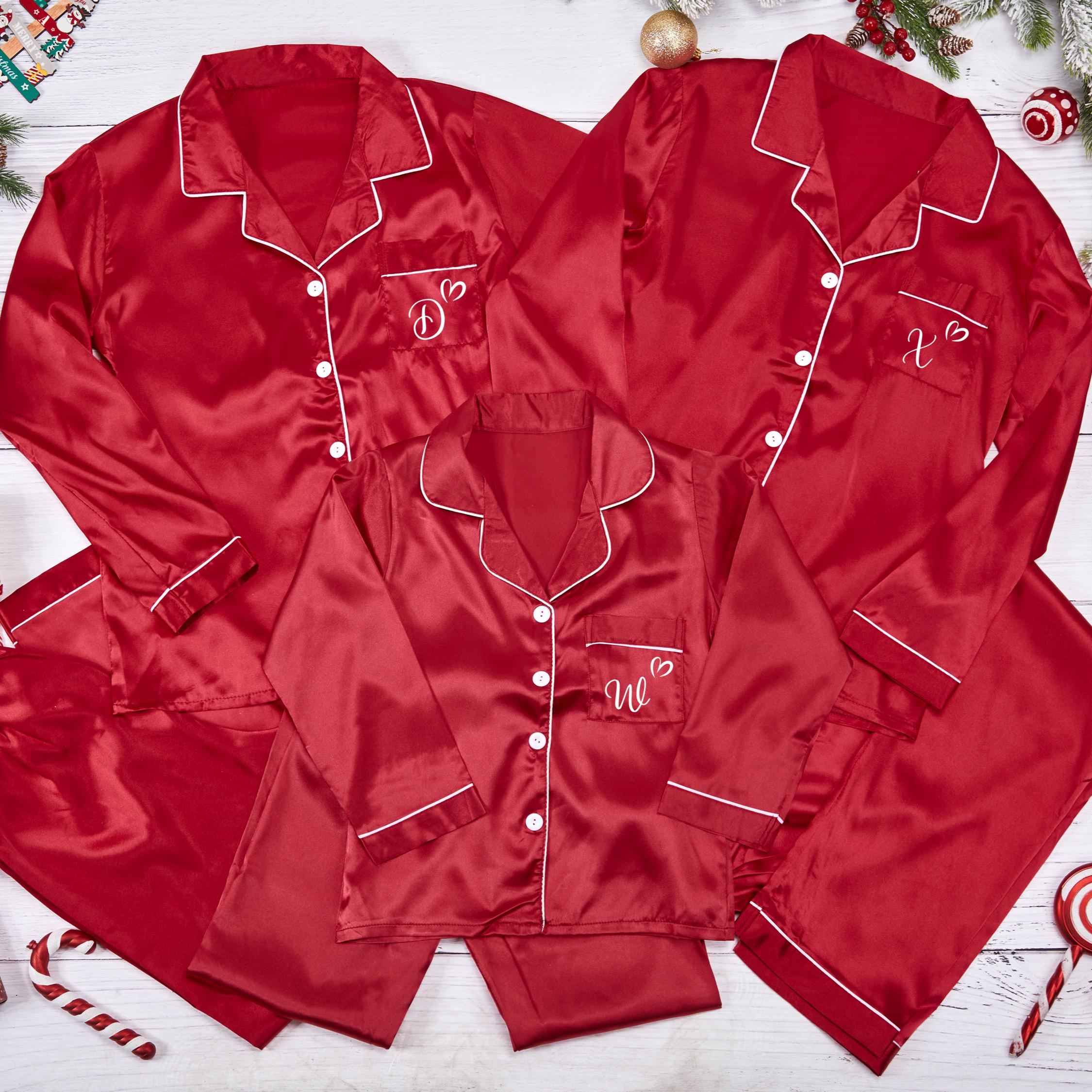 Personalized Family Stain Christmas Pajamas Set| Match07