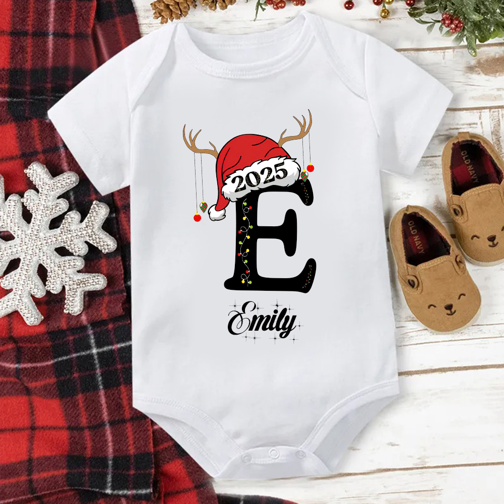 Personalized Family Christmas Monogrammed Name T-Shirt| Match0424
