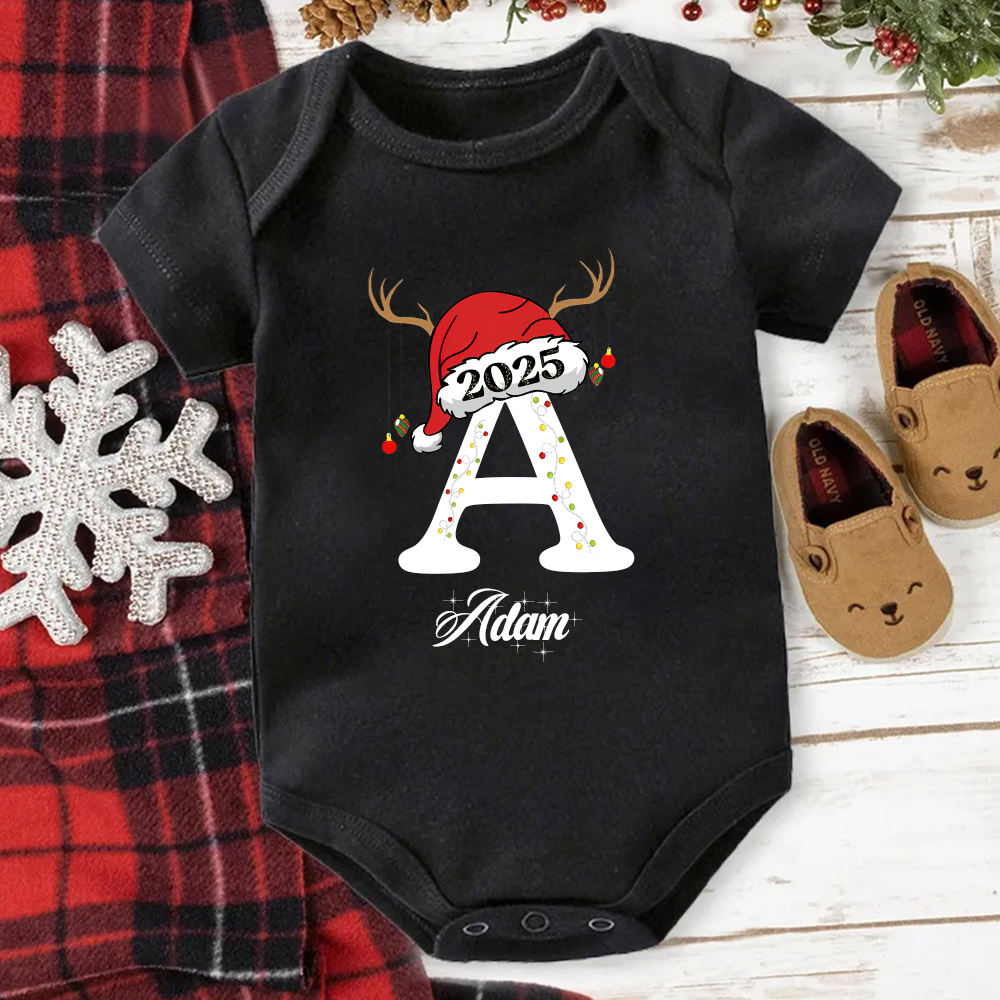 Personalized Family Christmas Monogrammed Name T-Shirt| Match0424