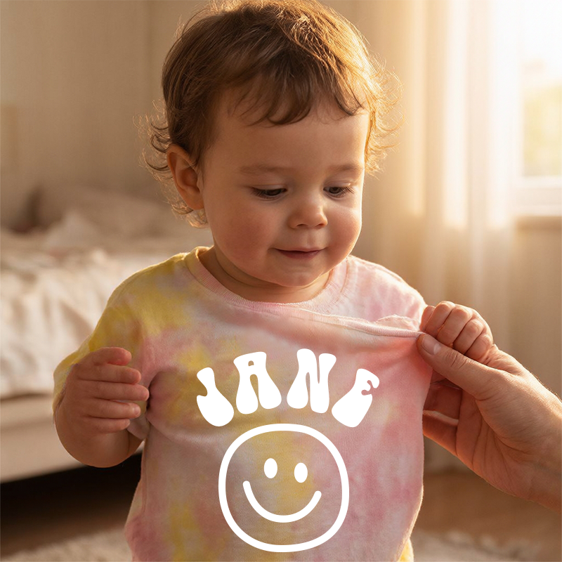 Personalized Kid Tie Dye Short Sleeve Tee| Cloth28402