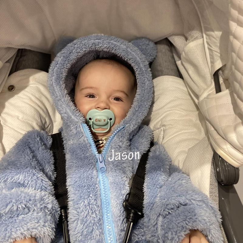 Personalized Kids Bear Embroidered Jacket| Cloth91