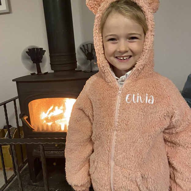 Personalized Kids Bear Embroidered Jacket| Cloth91