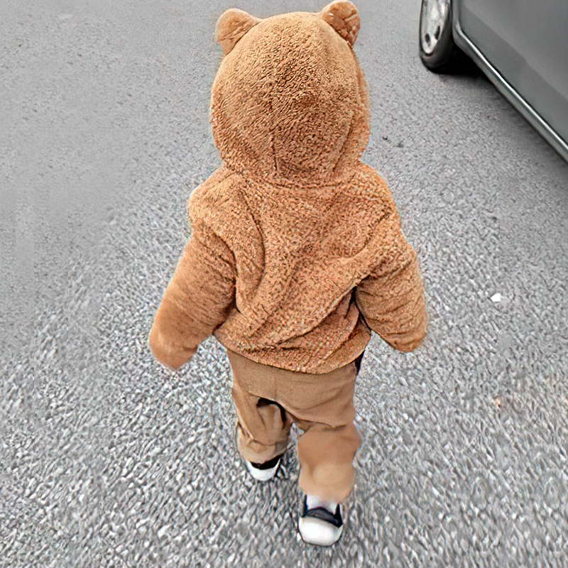 Personalized Kids Bear Embroidered Jacket| Cloth91