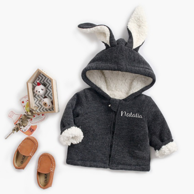 Personalized Kids Bunny Jacket| Cloth68