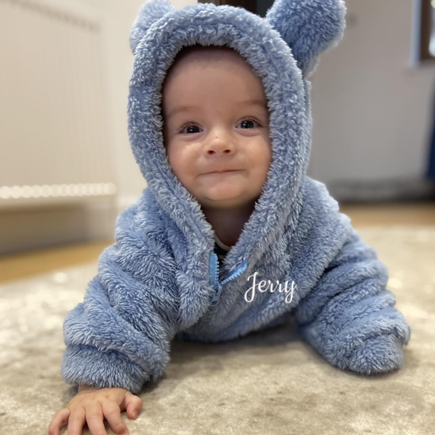 Personalized Kids Bear Embroidered Jacket| Cloth91