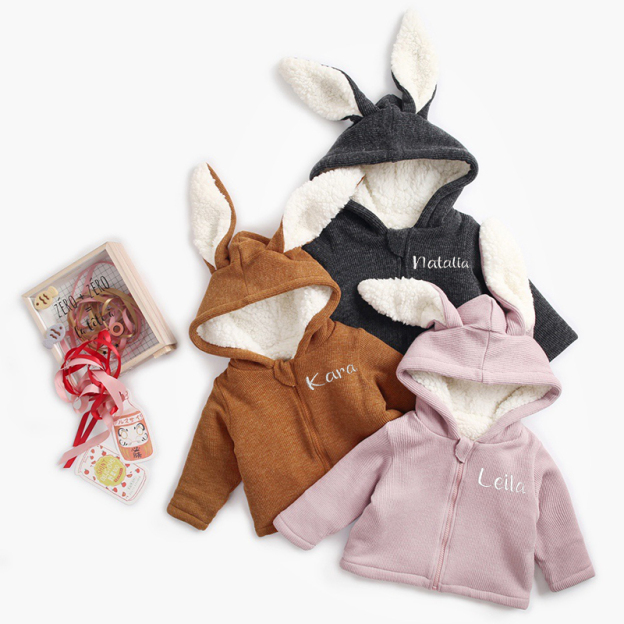 Personalized Kids Bunny Jacket| Cloth68