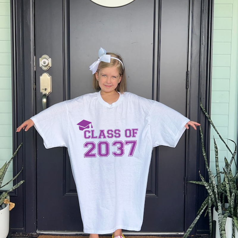 Personalized Kids Class Of Class Of 2037 Handprint Shirt | Cloth181