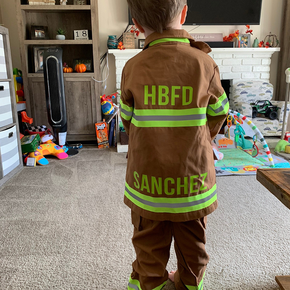 PersonalizedKids Halloween Firefighter Costume Outfits| Cloth239