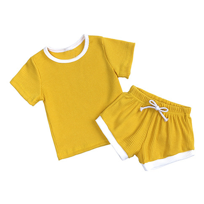 Personalized Kids Embroidered Summer Shorts Set| Cloth174