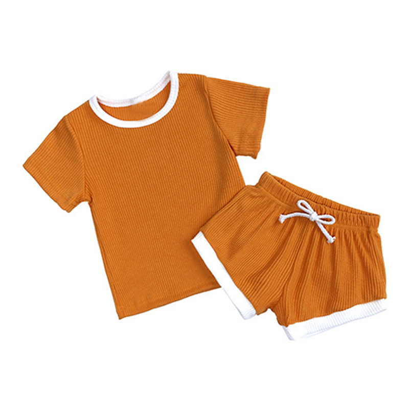 Personalized Kids Embroidered Summer Shorts Set| Cloth174