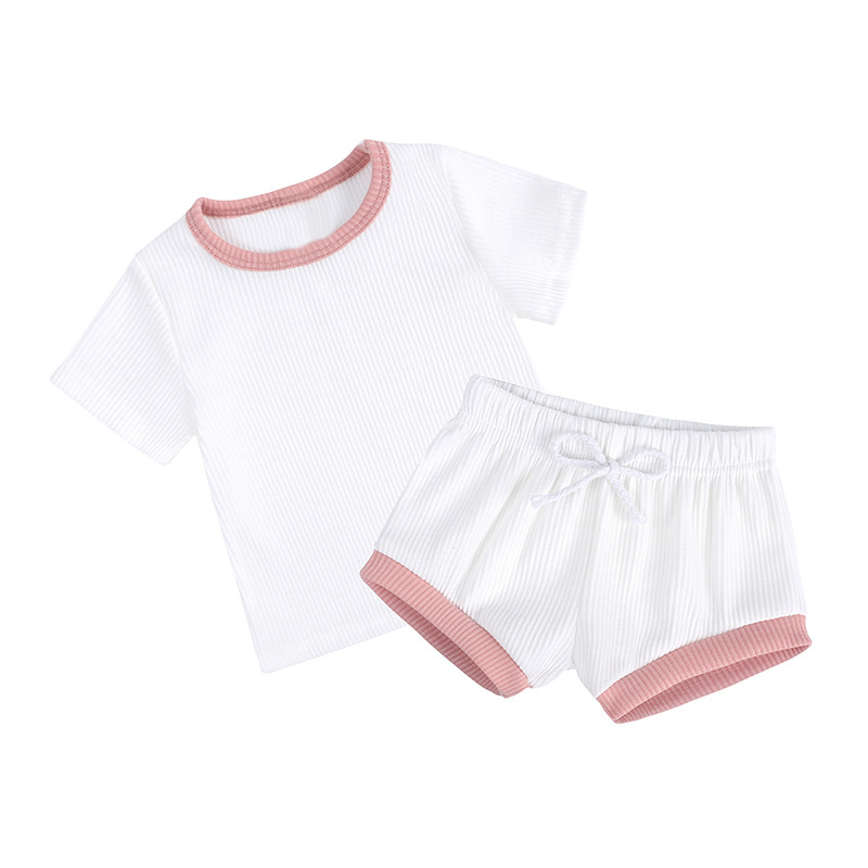 Personalized Kids Embroidered Summer Shorts Set| Cloth174