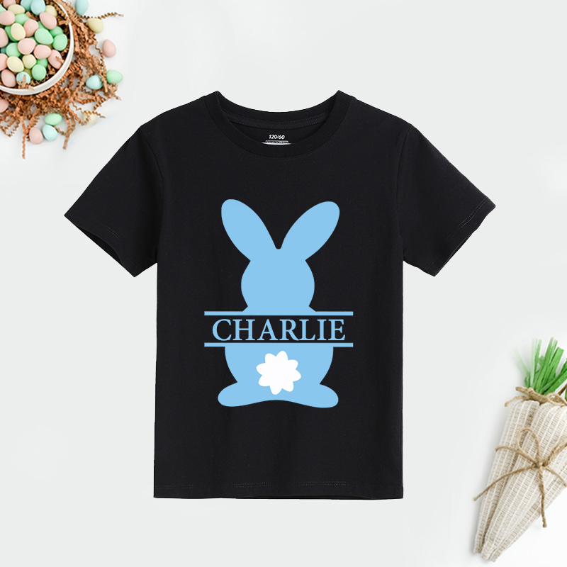 Personalized Kids Bunny Summer T-Shirt| Cloth1410