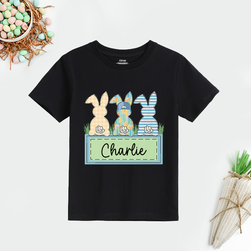 Personalized Kids Bunny Summer T-Shirt| Cloth1420