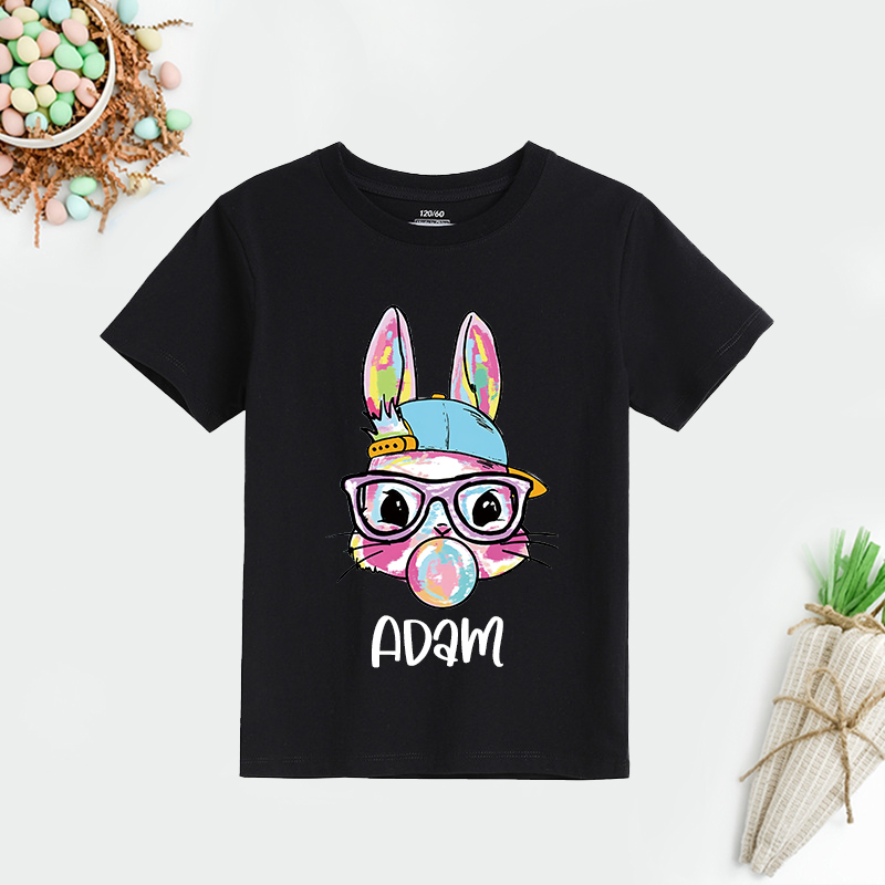 Personalized Kid Bunny Summer T-Shirt| Cloth1430