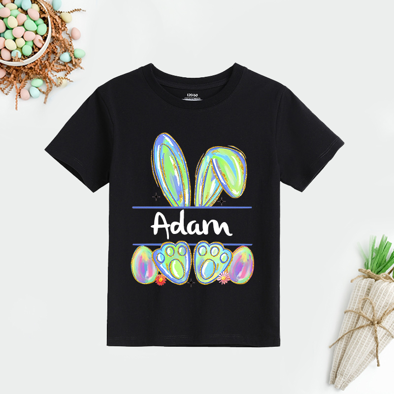 Personalized Kids Bunny Summer T-Shirt| Cloth1413