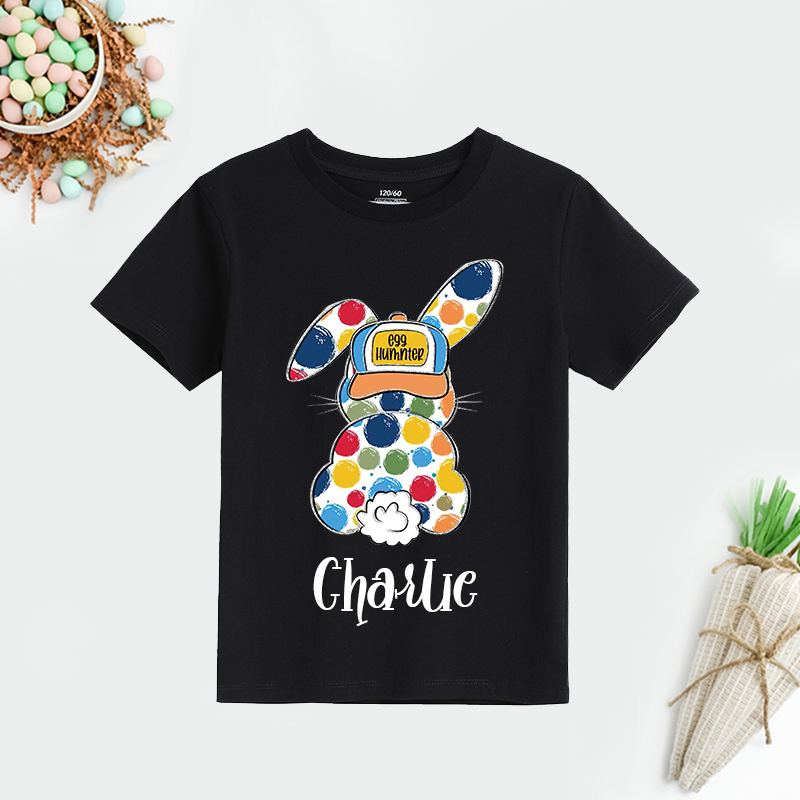 Personalized Kids Bunny Summer T-Shirt| Cloth1414