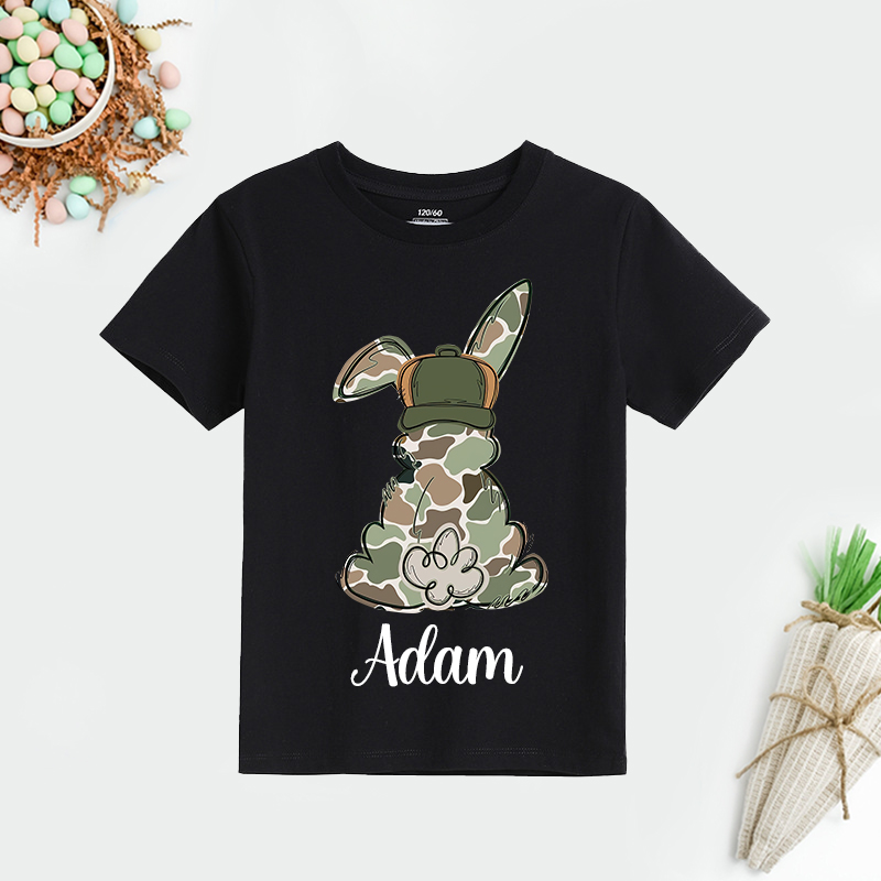 Personalized Kids Bunny Summer T-Shirt| Cloth1416