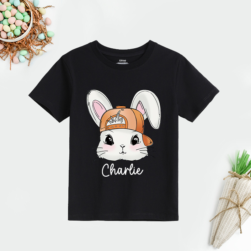 Personalized Kids Bunny Summer T-Shirt| Cloth1419