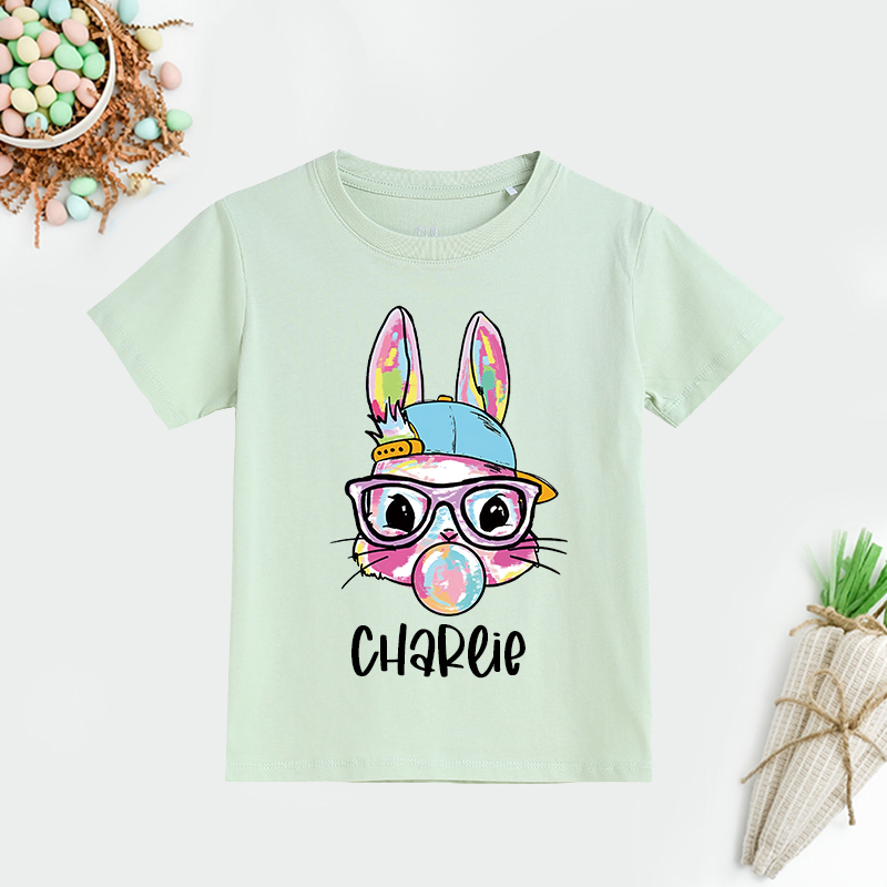 Personalized Kid Bunny Summer T-Shirt| Cloth1430