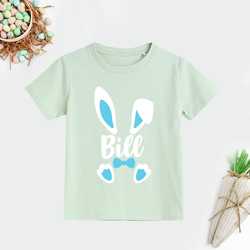 Personalized Kids Bunny Summer T-Shirt| Cloth1412